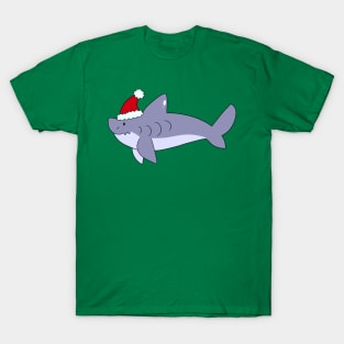 Santa Hat Shark T-Shirt